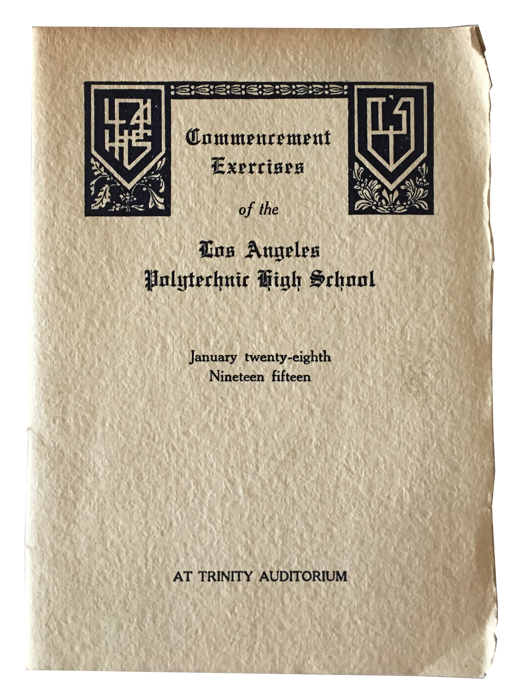 1915-graduation booklet-WELLS-vida gard-los angeles-CA